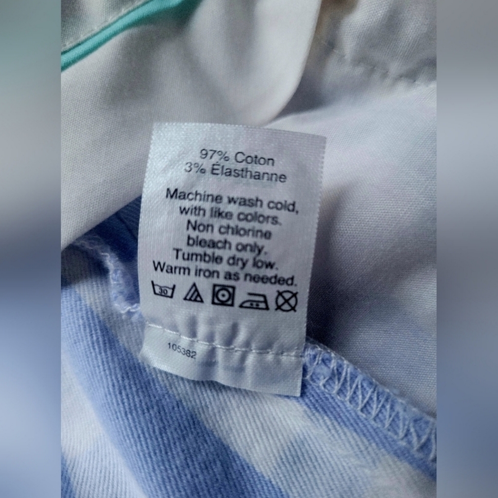 J.Crew Women's Plaid Stretch Cotton Shorts Blue & White 2 XS/S - Picture 8 of 16